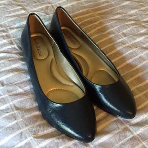 Kelly & Katie Navy Pointed Flats